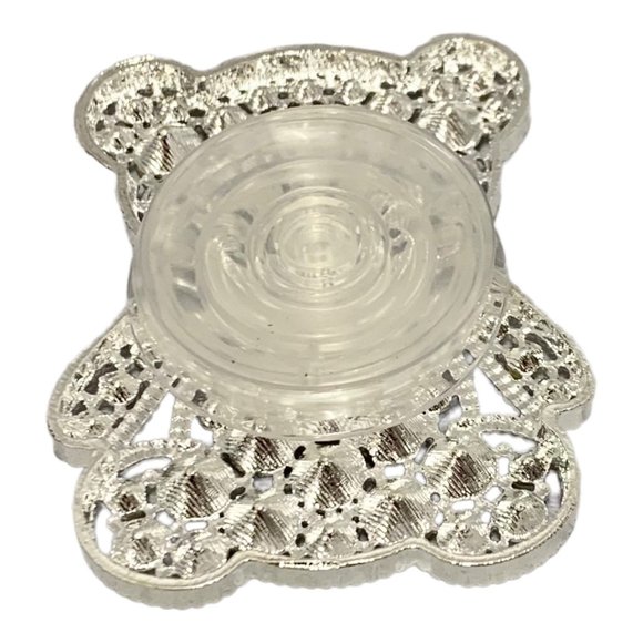 Cute Bear With Bow Tie Rhinestone Cellphone Holder - Picture 4 of 6